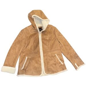 Faded Glory Tan and Cream Puffer Coat
